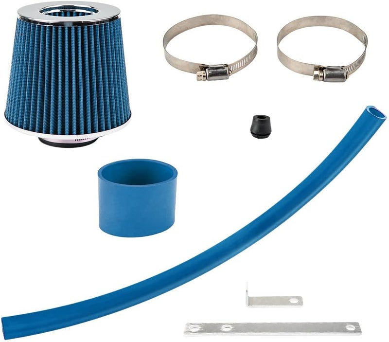 AUTOSITY Air Intake Kit, Cold Air Intake System Kits w/Filter Aluminum Compatible with 2001-2005 Civic 1.7L L4 AT/MT Racing (Blue) - Image 5